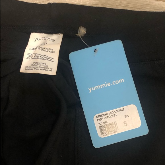 Yummie Brand. Straight leg lounge pants with pockets. Super soft! New with tags! - Picture 2 of 2